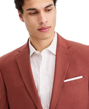 Bar Iii Mens Slim fit Wool Suit Jacket Blazer 42 S Brown Solid