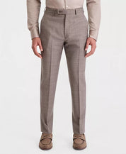 Calvin Klein Mens Slim fit Wool 34 / 30 Tan Light Brown Solid