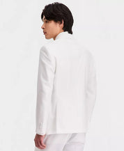 Kenneth Cole Mens Slim fit 2 Piece Tuxedo Suit 42 R Pants 35 / 32 White Solid