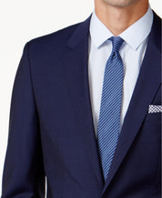 Hugo Boss Mens Slim fit Suit Jacket Blazer 42 S Navy Blue Solid Stretch