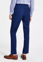 DKNY Men's Dress Pants Blue 38 x 29 Modern-Fit Solid