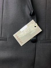 Canali Mens Two Button Black Tuxedo Jacket Size: 48 IT / 38R US Classic Fit