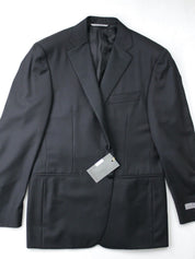 Canali Mens Two Button Black Tuxedo Jacket Size: 48 IT / 38R US Classic Fit