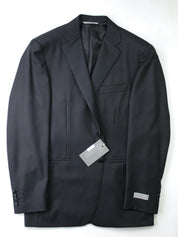 Canali Mens Two Button Black Tuxedo Jacket Size: 48 IT / 38R US Classic Fit
