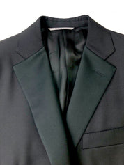 Canali Mens Two Button Black Tuxedo Jacket Size: 48 IT / 38R US Classic Fit