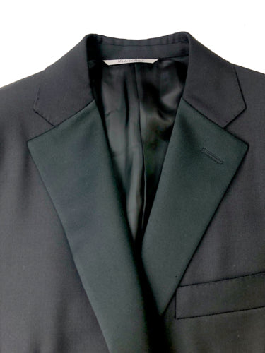 Canali Mens Two Button Black Tuxedo Jacket Size: 48 IT / 38R US Classic Fit