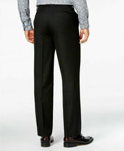 Sean John Men's Dress Pants 40 x 30 Classic-Fit Black Solid