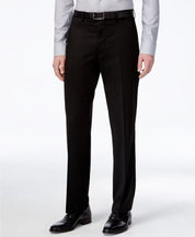 Alfani Mens 2 PC Suit 42L / 36 x 32 Black Stretch Performance Slim-Fit