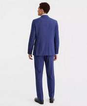 Nautica Mens Modern fit 2 Piece Suit 42 S Pants 36 / 30 Blue Striped