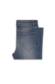 SIX WEEK RESIDENCY Jeans Mens Dirty Indigo Size 36 Blue Slim Straight Leg Cactus