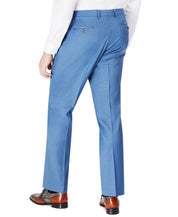 Tayion Collection Men's Dress Pants 30 x 32 Blue Solid Classic-Fit Wool