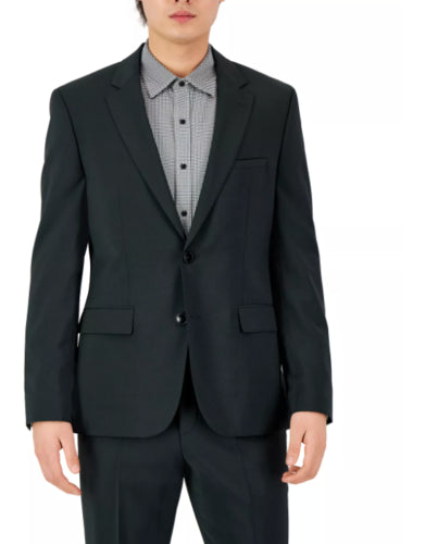 HUGO BOSS Men's Suit Jacket Dark Green 36R Modern-Fit Super Flex