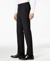Bar III Mens Skinny Fit Wrinkle-Resistant Suit 40L / 34 x 32 Black Flat Pant