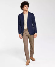 BAR III Men's Slim-Fit Navy Knit Blazer Navy 46R Sport Coat