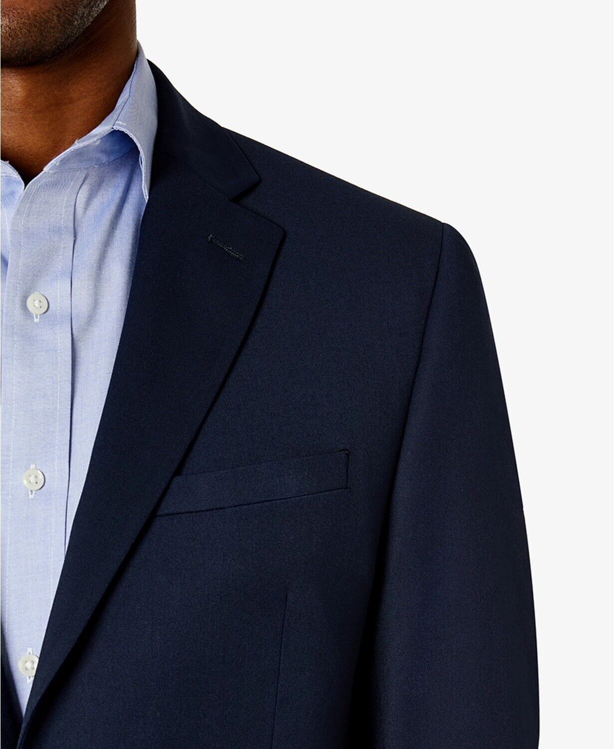 Van Heusen Men's Flex Slim Fit Suit 46R JACKET ONLY Navy Blue