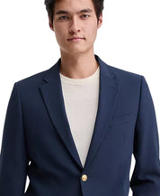 Nautica Mens Modern fit Sport Coat Blazer 42 R Navy Blue Solid