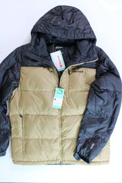 Marmot Men's Guides Down Puffer Jacket XL Shetland Tan / Black
