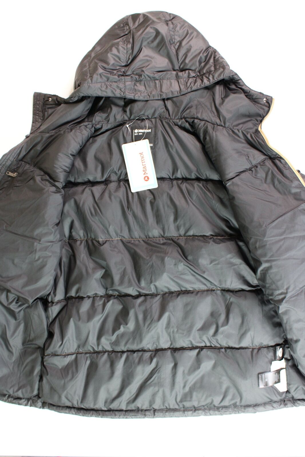 Marmot Men's Guides Down Puffer Jacket XL Shetland Tan / Black