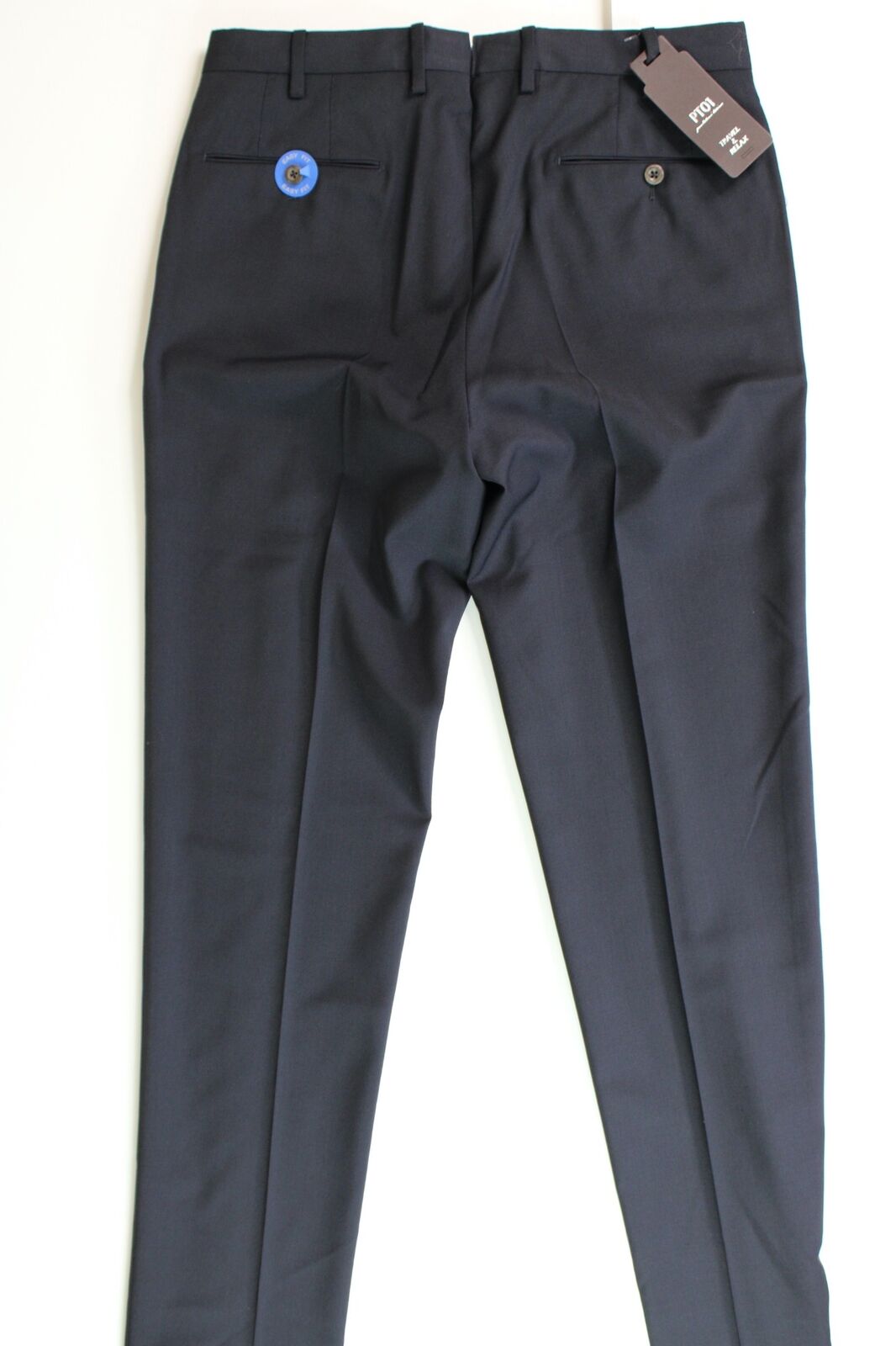 PT Torino PT01 Mens Modern Fit Stretch Dress Pants EU 48 US 32 Navy Wool $395