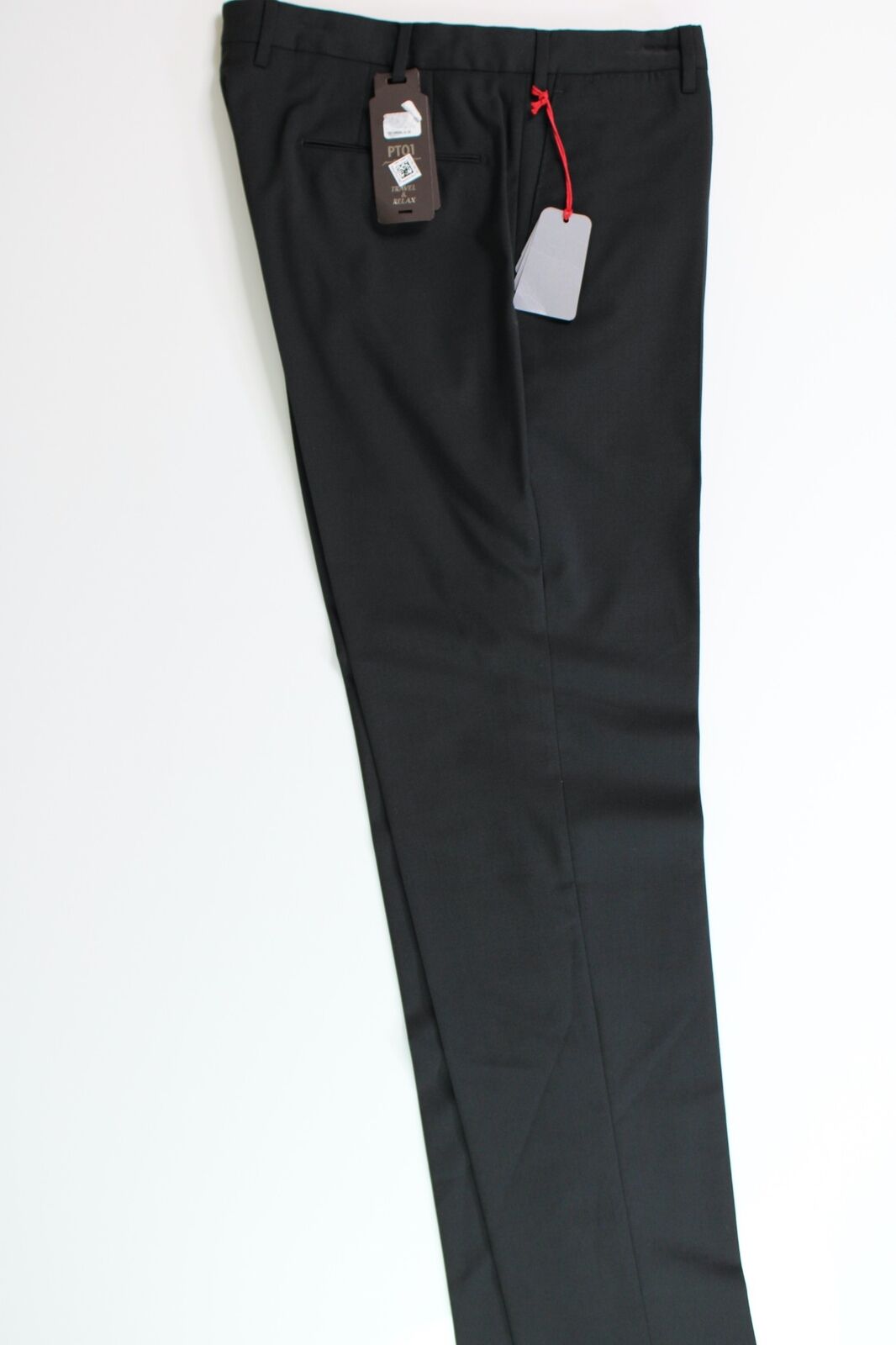 PT Torino PT01 Mens Modern Fit Stretch Dress Pants EU 52 US 36 Black Wool $395