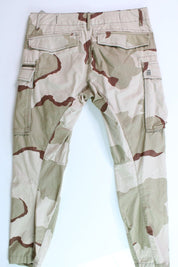 G-STAR RAW Mens Slim Fit Rovic Camo Cargo Pants 34 x 32 Brown Tan Desert