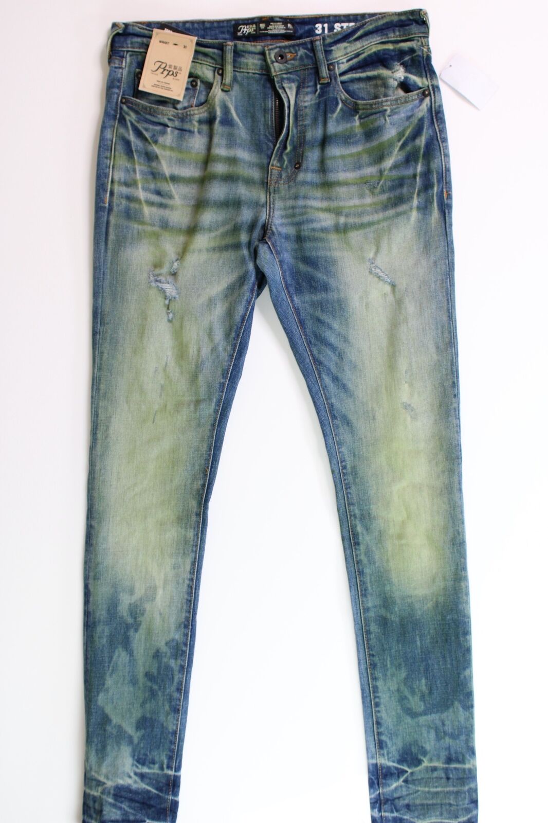 PRPS Mens Direction Skinny Jeans Size 31 Indigo Blue