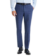 Dkny Mens Modern fit 2 Piece Suit 38 R Pants 31 / 32 Navy Blue Plaid