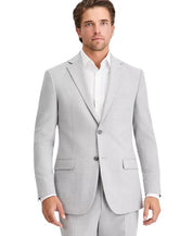 Dkny Mens Modern fit 2 Piece Suit 42 R Pants 35 / 32 Light Gray Solid