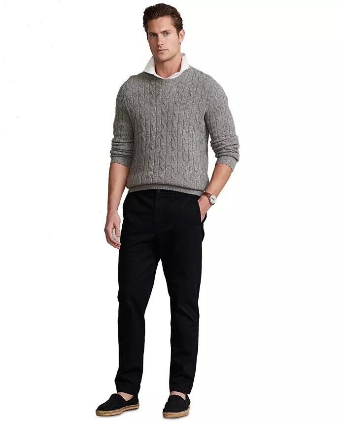 POLO RALPH LAUREN Men's Relaxed Fit Polo Prepster Twill Pants Large Black