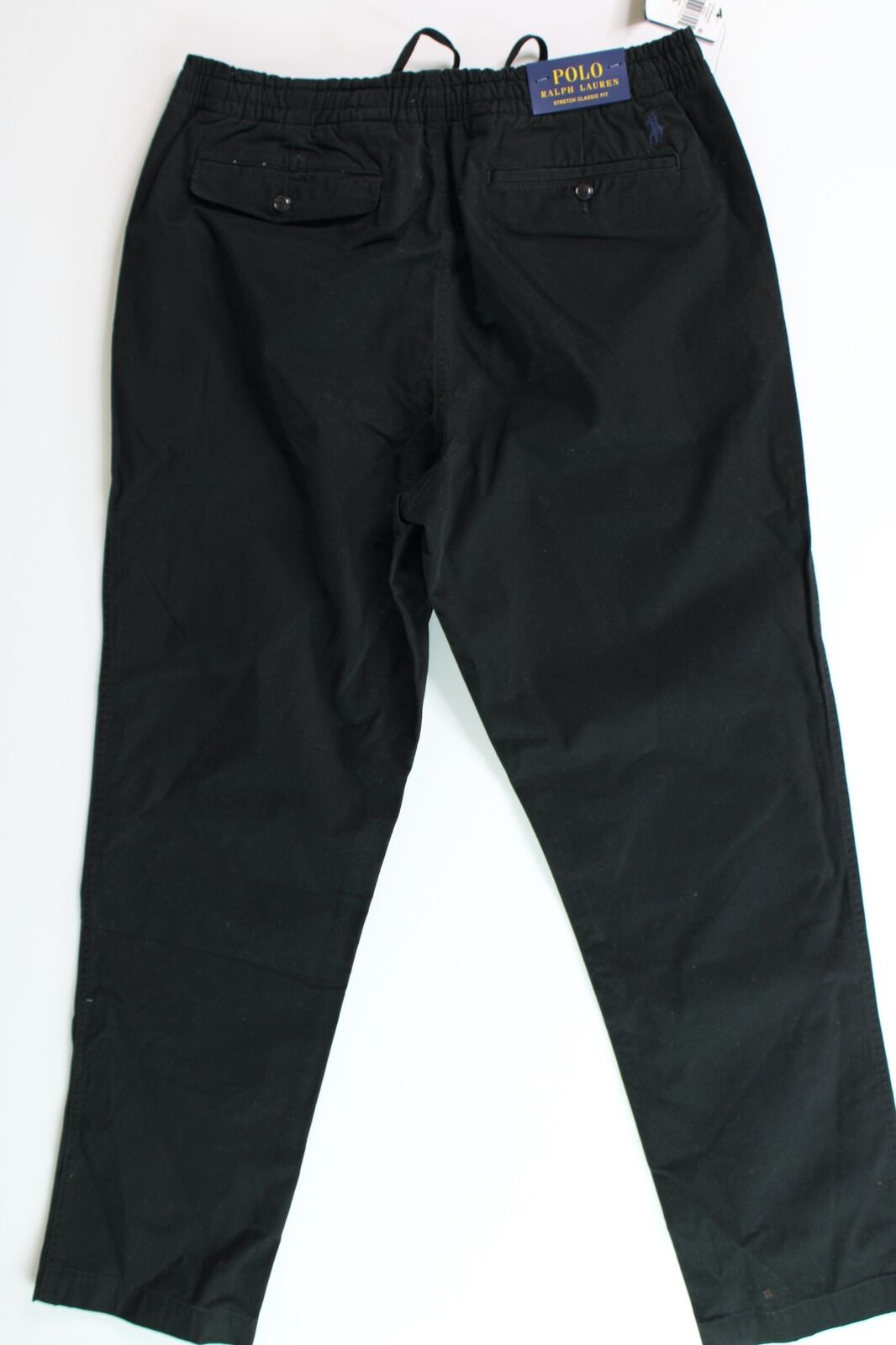 POLO RALPH LAUREN Men's Relaxed Fit Polo Prepster Twill Pants Large Black