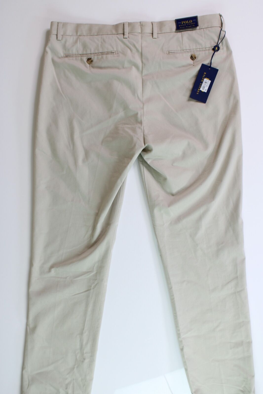 Polo Ralph Lauren Performance Stretch Straight Fit Chinos Pants 34 x 32 Beige
