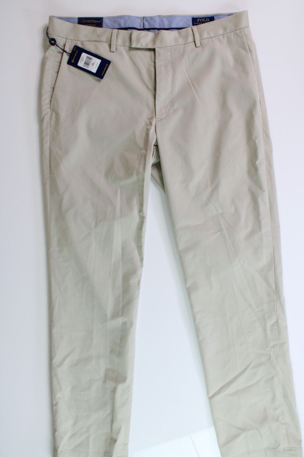 Polo Ralph Lauren Performance Stretch Straight Fit Chinos Pants 34 x 32 Beige