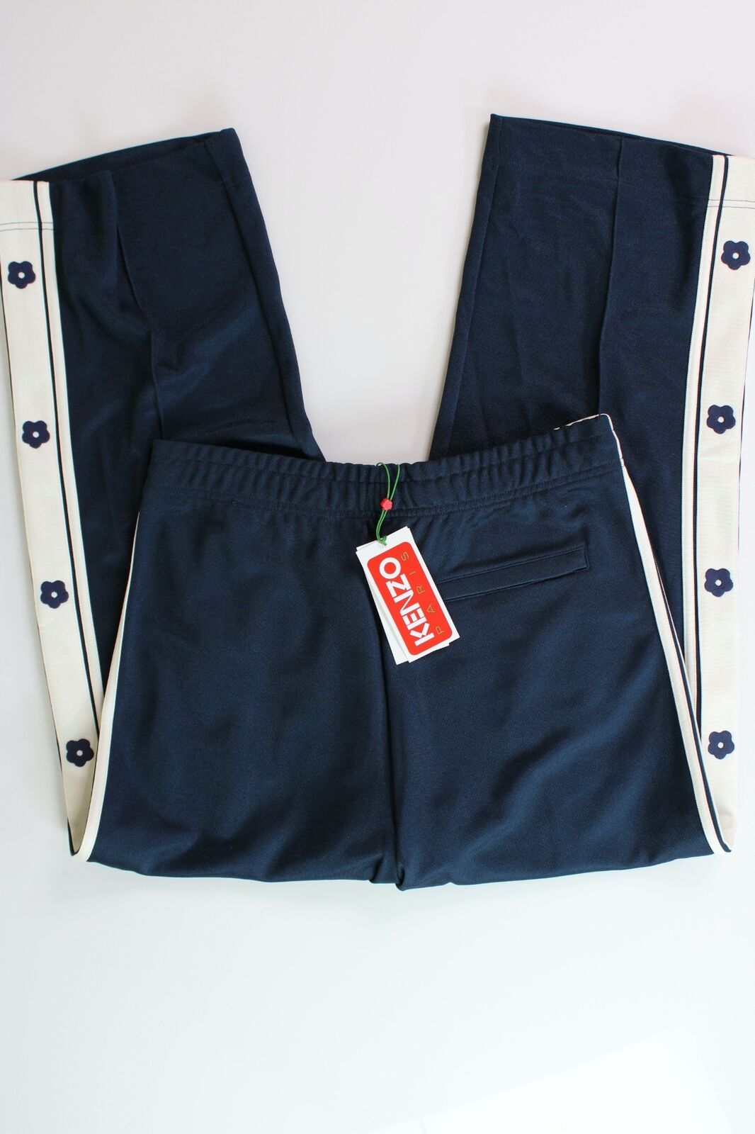 KENZO Mens Varsity Track Pants Size XL Navy Midnight Blue