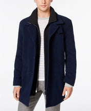Calvin Klein Coleman Wool-Blend Overcoat Coat 40R Royal Blue