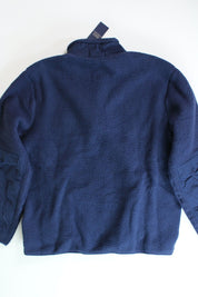 Polo Ralph Lauren Mens Hybrid Fleece Pullover Jacket Large Navy Blue