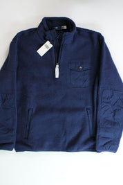 Polo Ralph Lauren Mens Hybrid Fleece Pullover Jacket Large Navy Blue