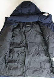 Marc New York Men's Huxley Crinkle Down Jacket XL Removable Hood Ink Blue