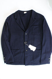 Massimo Alba Mens Wool Navy Herringbone Chore Jacket EU 56 US 46