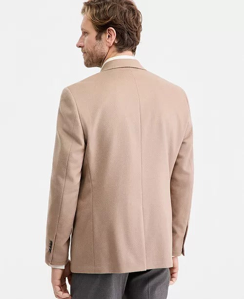 Michael Kors Men's Wool Silk Cashmere Classic-Fit Sport Coat 48 R Camel