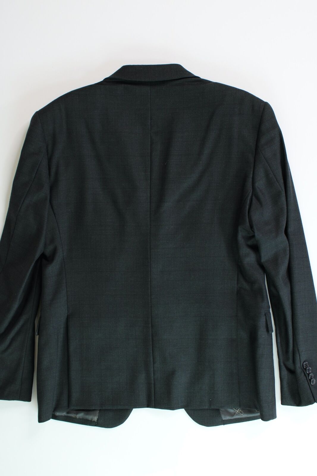 John Varvatos Star USA Mens Tonal Plaid Slim Fit Suit Jacket 46R Dark Green
