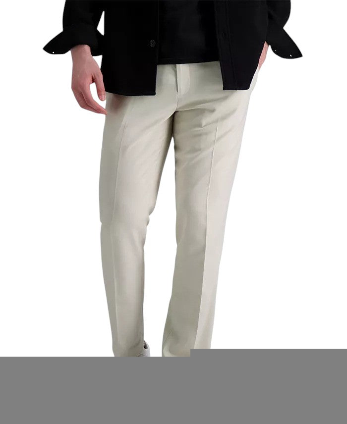 Kenneth Cole Mens Slim fit Dress Pants 31 / 30 Beige Solid