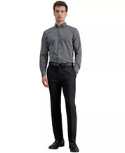 Kenneth Cole Mens Modern fit Dress Pants 32 / 32 Black Solid Stretch