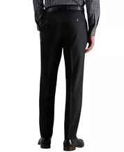 Kenneth Cole Mens Modern fit Dress Pants 32 / 32 Black Solid Stretch