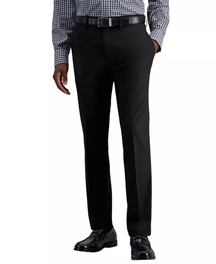 Kenneth Cole Mens Slim fit Dress Pants 34 / 29 Black Solid