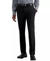 Kenneth Cole Mens Slim fit Dress Pants 38 / 34 Black Solid Stretch