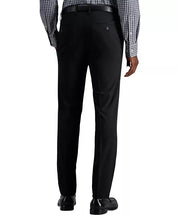 Kenneth Cole Mens Slim fit Dress Pants 32 / 32 Black Solid Stretch