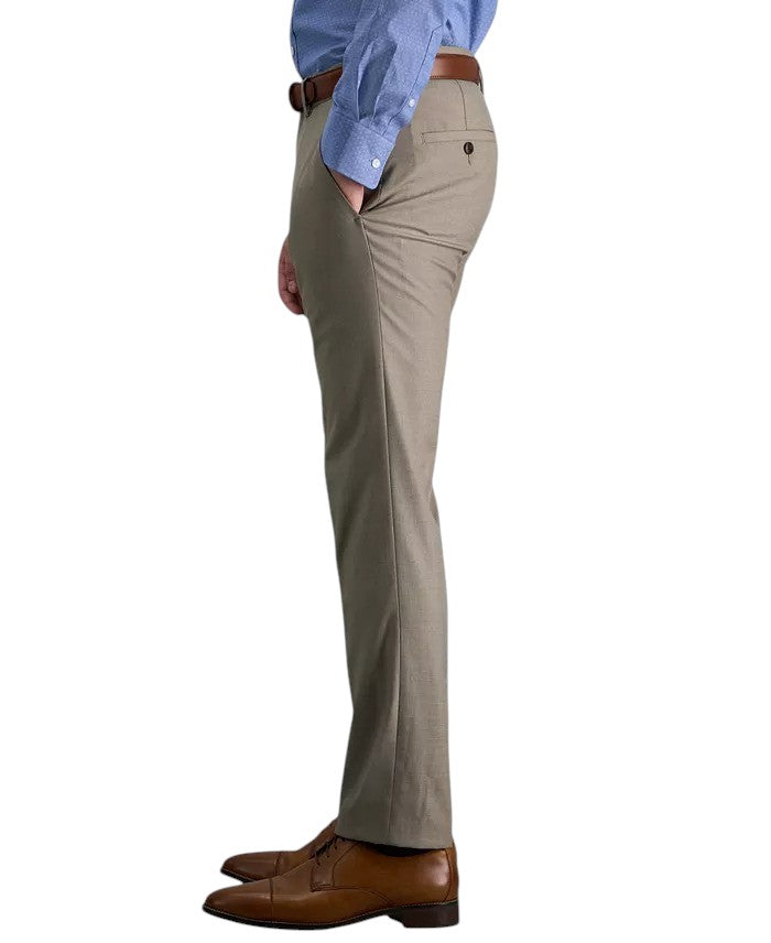 Kenneth Cole Mens Slim fit Dress Pants 33 / 30 Beige Solid