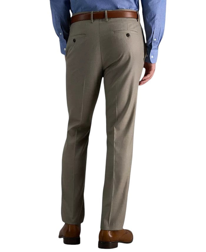 Kenneth Cole Mens Slim fit Dress Pants 33 / 30 Beige Solid