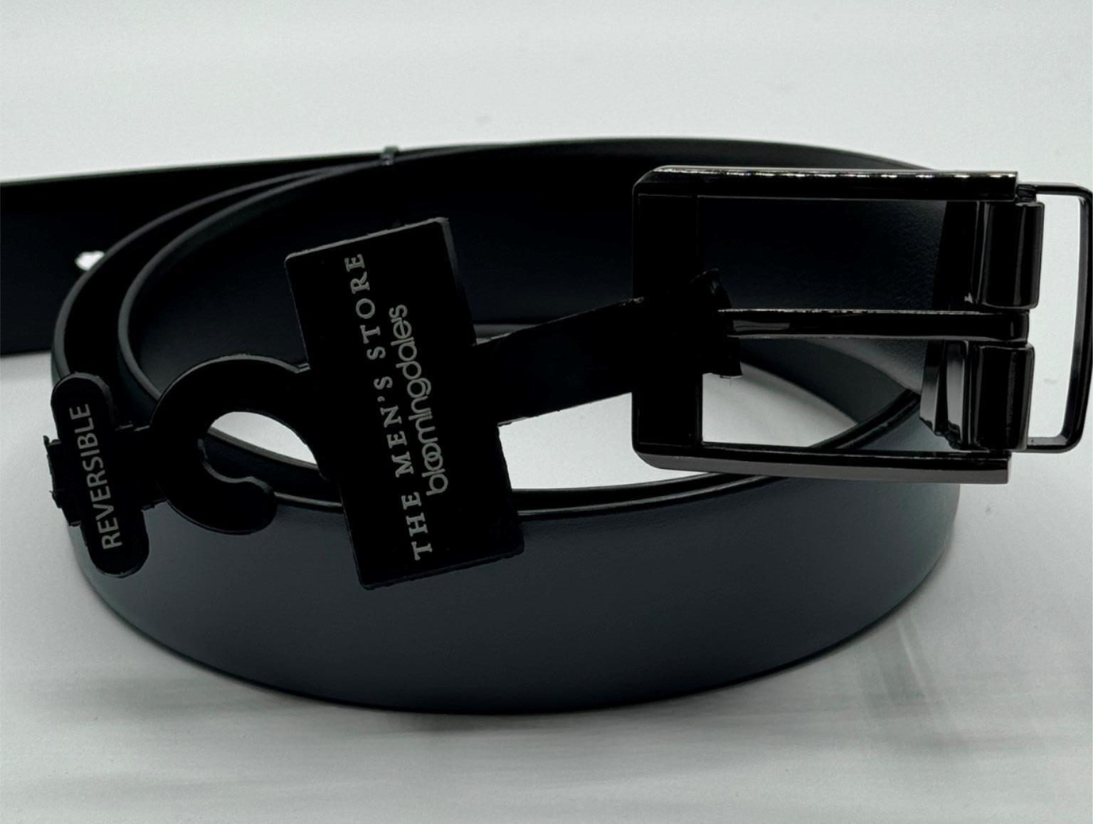The Mens Store at Bloomingdale's Men's Grey / Black 42 Reversible Leather Belt