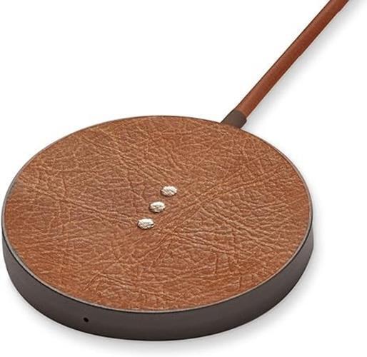 Courant MAG:1 Classics Magnetic Wireless Charger Italian Brown Leather USB 80$